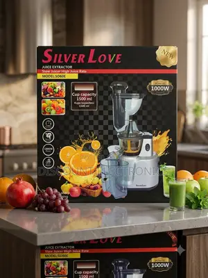 Silver Love 1000w Slow Juicer – Ultimate High-Yield Juice Extractor
