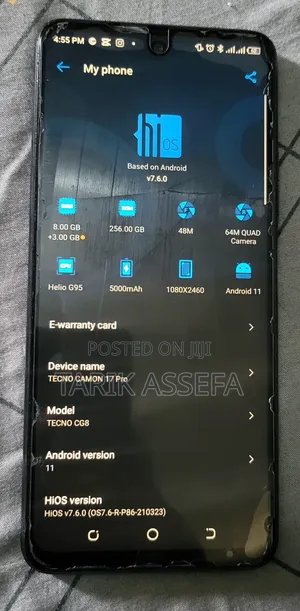 Tecno Camon 17 Pro 256 GB Black