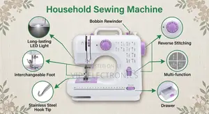Household Sewing Machine – 12 Stitch Patterns With Led Li