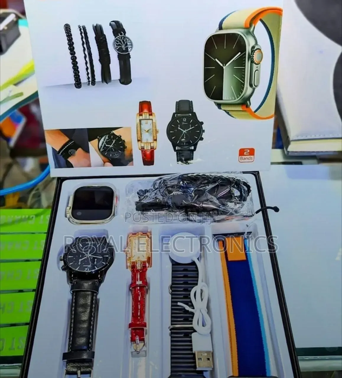 Smart Watch ጨምሮ 2 ሰዓቶች የያዘ Premium Gift Full Sets