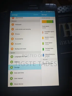 Samsung Galaxy Tab A  SM-T285 8 GB Black