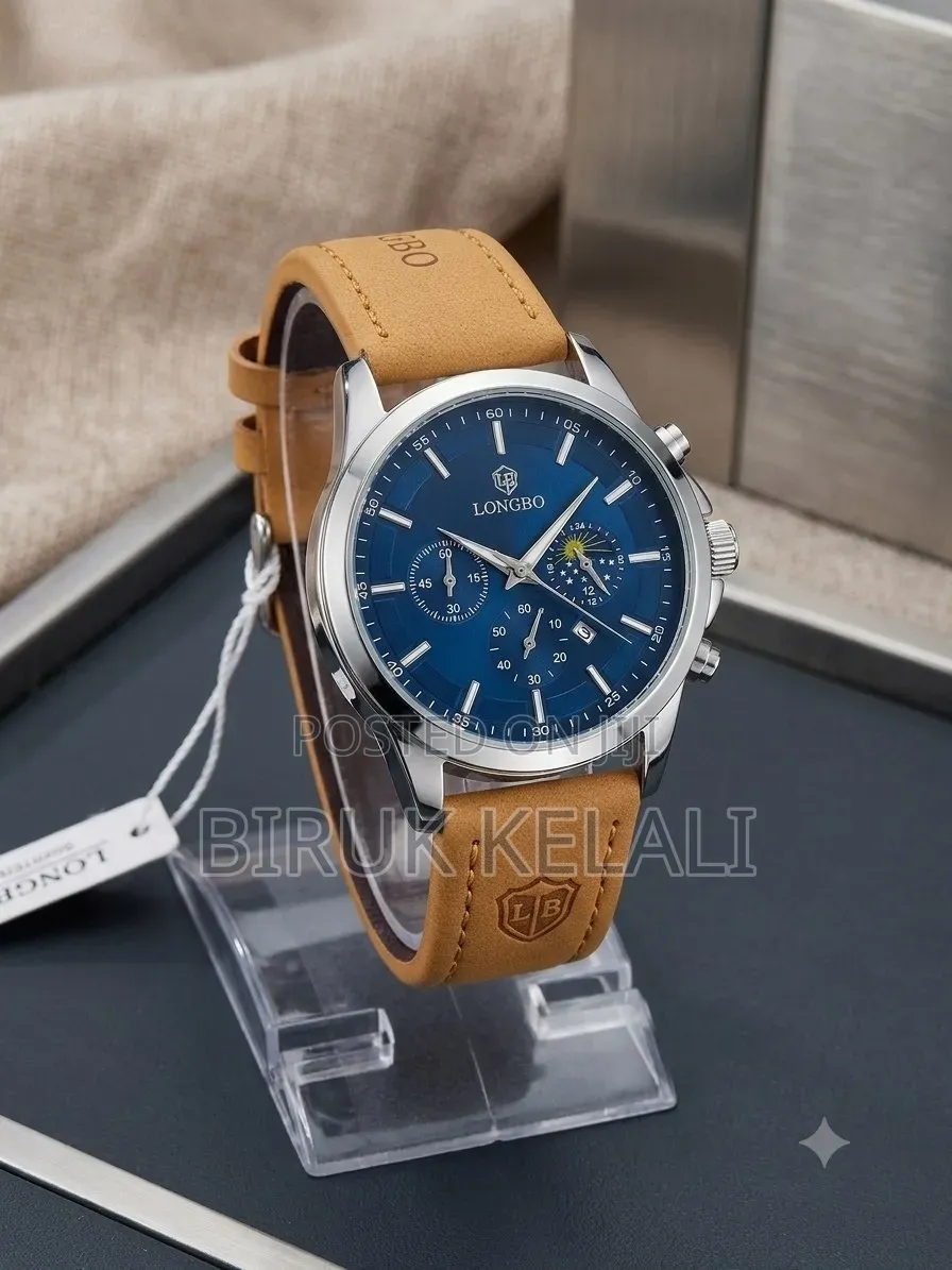 Longbo Quartz Watch Features a Blue Chronograph Dial Paired