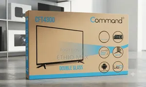 Command Tv 43" Smart Android Tv – Double Glass Design