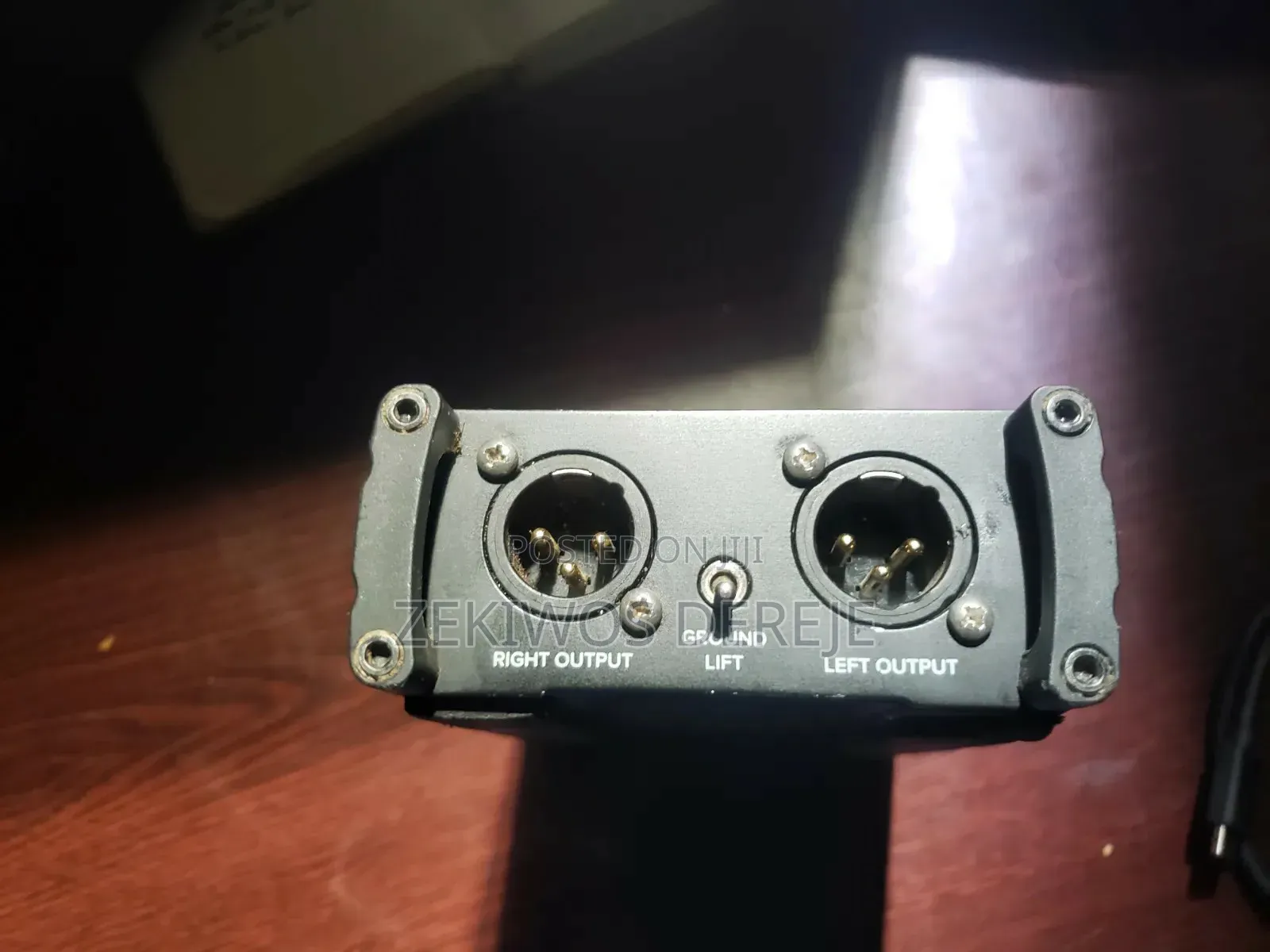 Di Box (For Live Sound Systems)