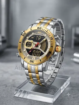 Succes-Way a Silver and Gold Stainless Steel
Band.