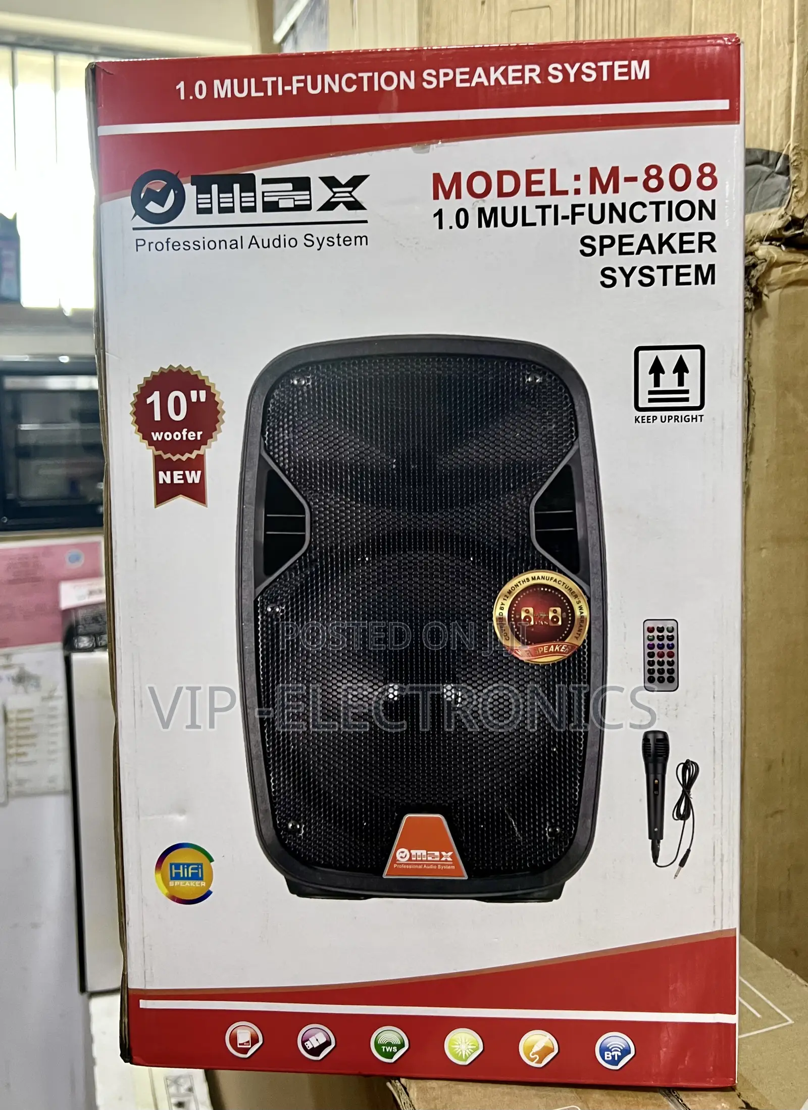 10-Inch Multi-Function Speaker System Enjoy Powerful and Clear Sound