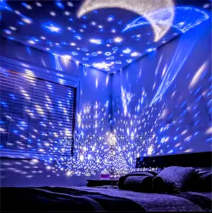Led Starry Sky Rotating Night Light Projector for Bedroom