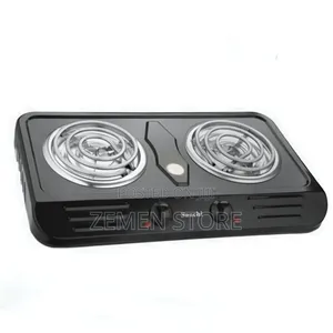 Saachi Heavy Duty Double Burner Electric Stove - Large Hot Plate