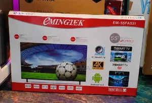 Emingtek Tv 55" Smart Android Tv – Frameless Design | New Arrival 2026