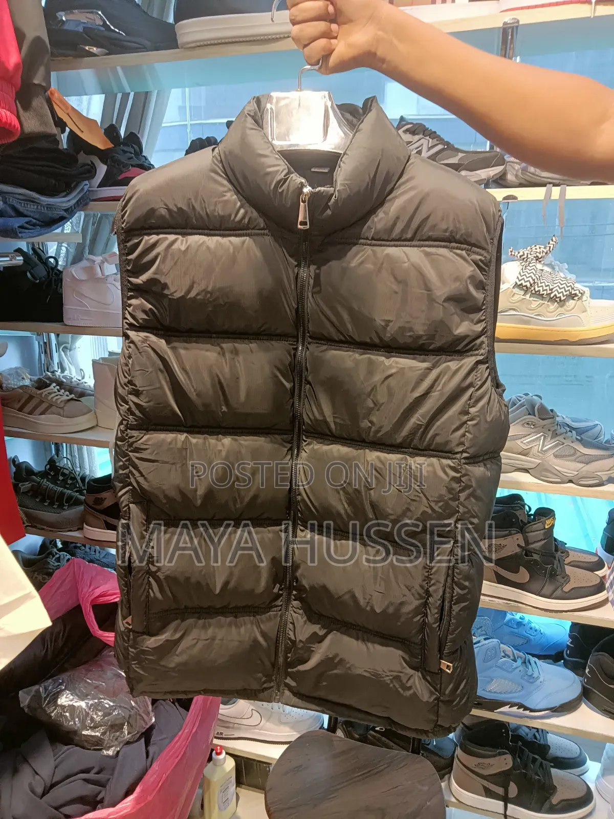 Premiumpremium Men's Black Puffer Vest Jacket