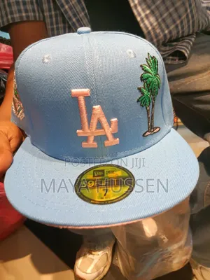New Era 59fifty La Fitted Hat Light Blue