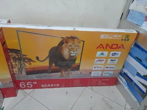 Anda Smart Tv 65 Inch Andraid Doubel Gelass 2026 Adis Quality Tv
