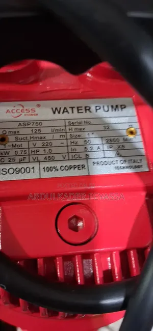 Access Power Submersible Pump 1hp High Quality Italy Technology