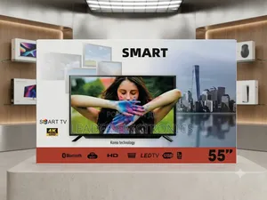 Smart Tv 55" Smart Android Tv – Tempered Glass Uhd New Model