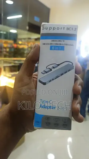 Premium 8-in-1 Type-C Usb Multiport Hub Adapter