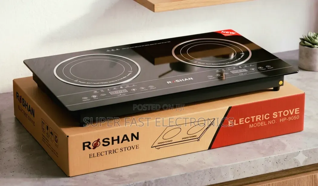 Roshan Ceramic Double Burner Electric Stove – Dual Hot Plate Cooker