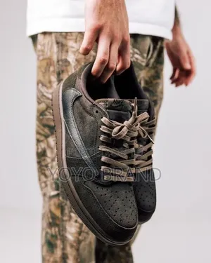 Travis Scott X Air Jordan 1 Low Og "Velvet Brown" Fashion Shoes
