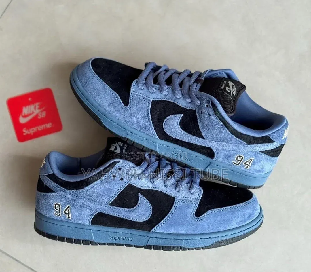 Nike Sb Dunk Low Supreme "Ocean Fog," Deep Navy /Black