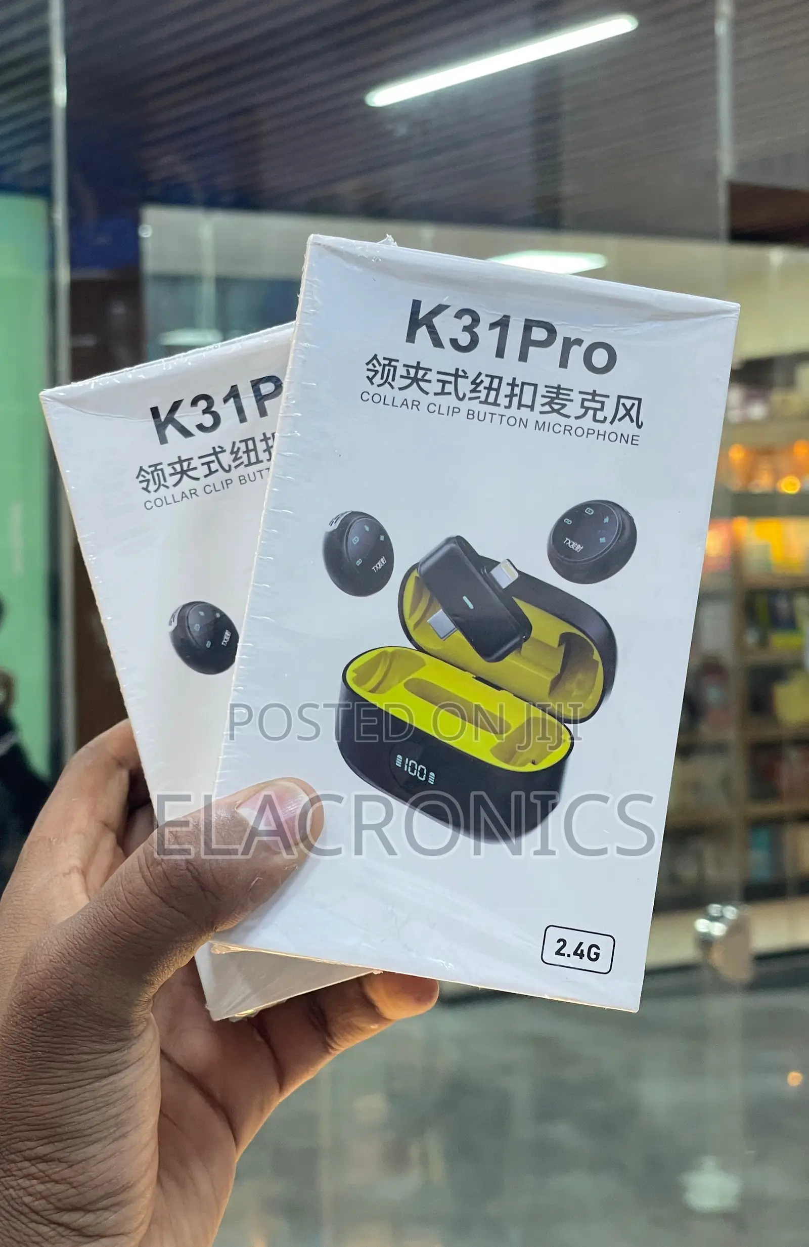 ⁠K31pro Wireless Lavalier Microphone (Collar Clip Mic)
