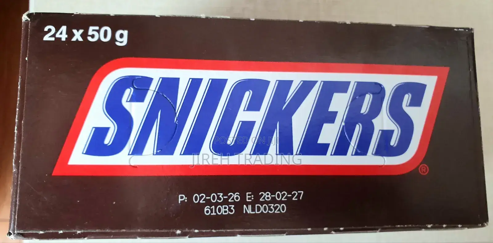 Snickers Chocolate Bars – Box of 24 (50g Each)