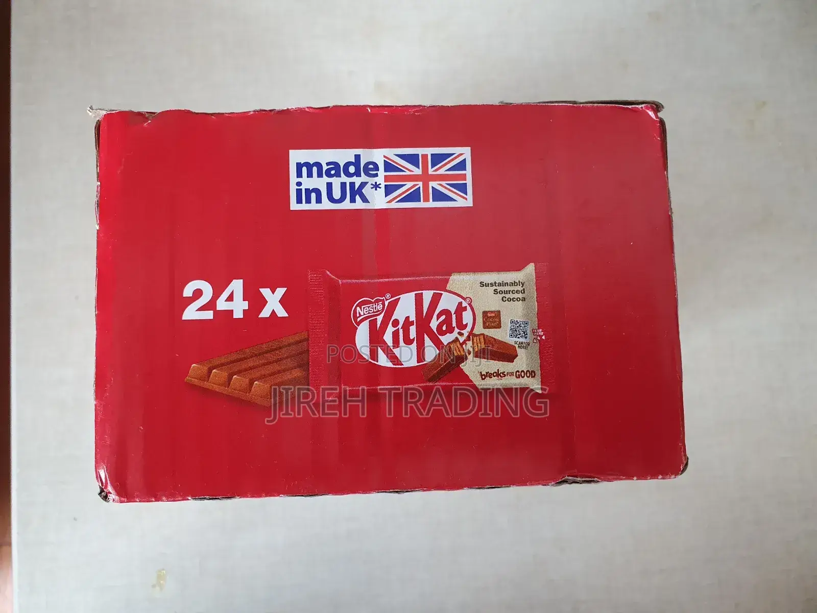 Kitkat Chocolate Wafer Bars – Box of 24
