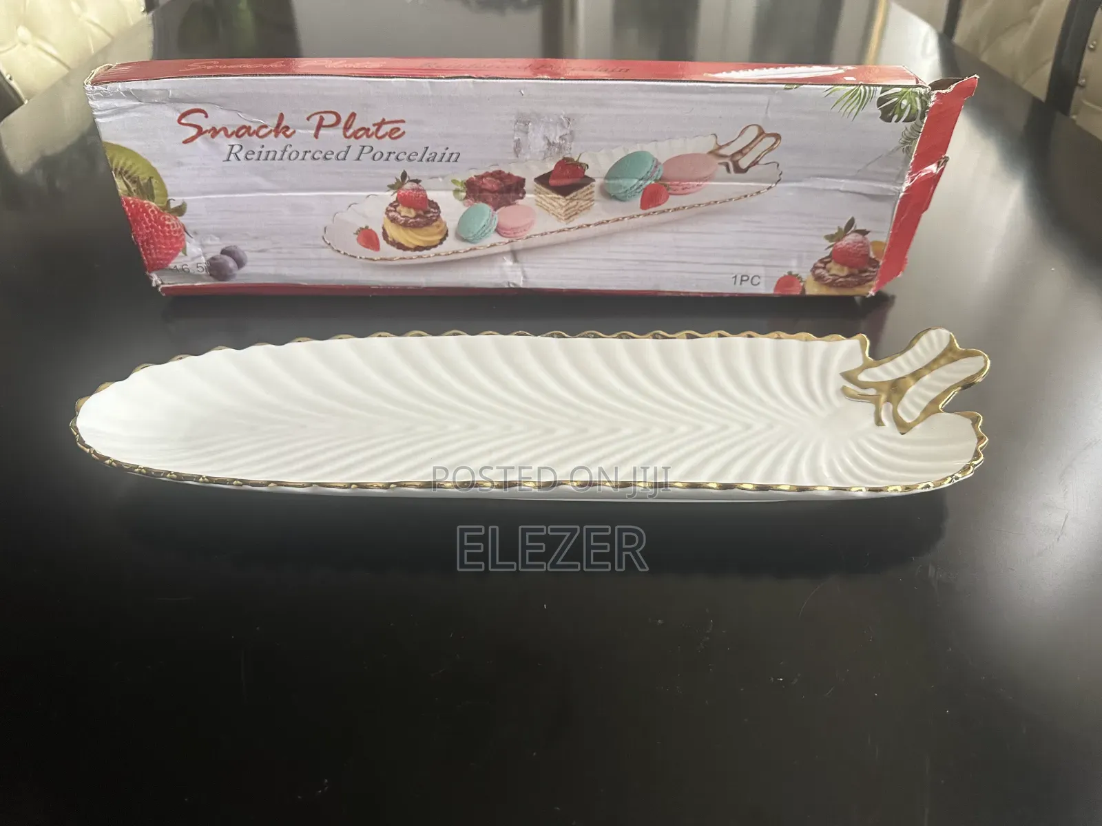 Reinforced Porcelain Snack Plate