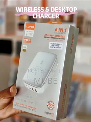 Ldnio 6-in-1 140w Gan Multiport Desktop Wireless Charger