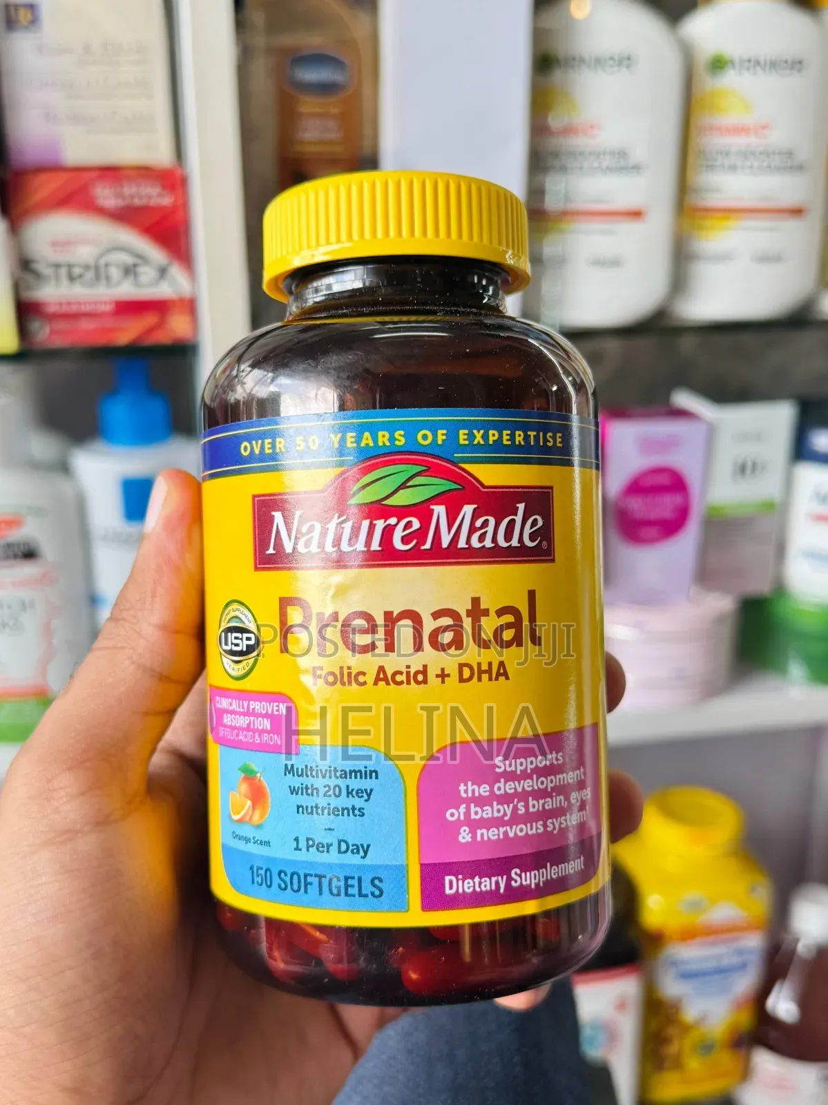 Naturemade Prenatal Folicacid + Dha 150 Softgels Original From Usa