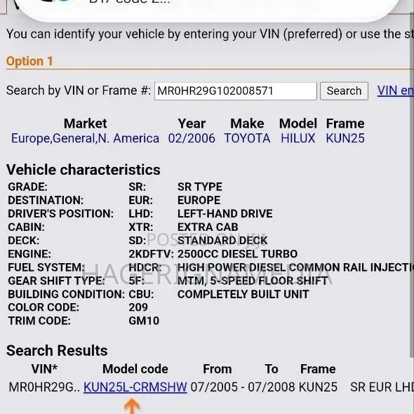 Toyota Hilux 2006 Black