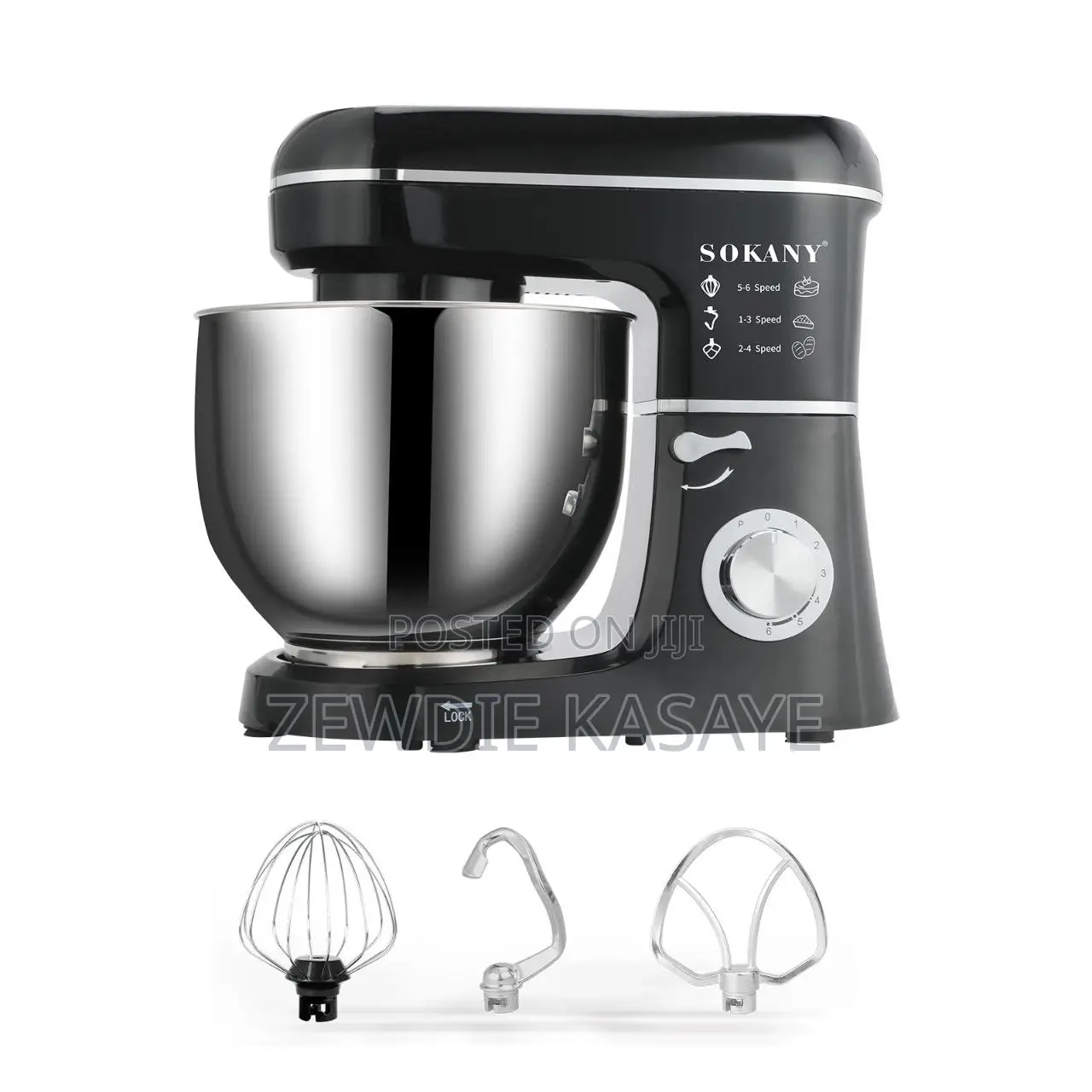 Sokany 8.0l Stand Mixer With 6 Speeds and Pulse Functio