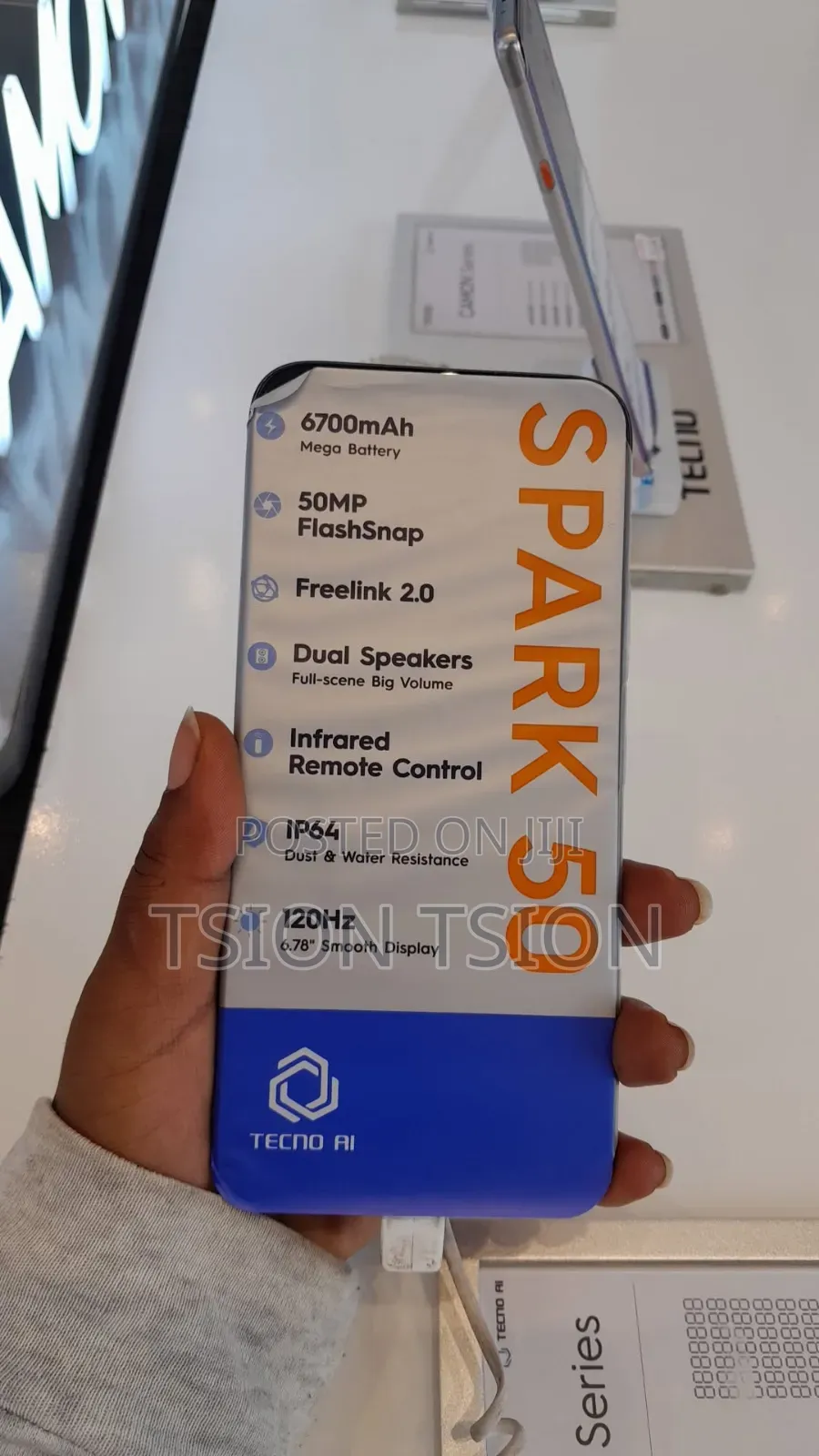 New Tecno Spark 50 128 GB Black
