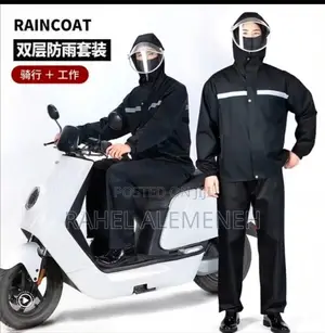 ባለ ሁለት ቁራጭ የሞተር የዝናብ ልብስ | Two-piece Motorcycle Raincoat Set