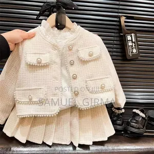 Mk- 0841 Toddler Girls Casual Skirt and Jacket Set