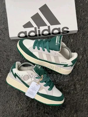 Adidas Wcard Adv U 'Green' Sneakers With a Cream Upper and Dark Green
