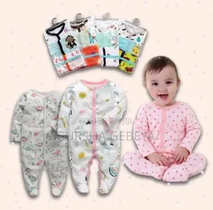 3-piece Newborn Baby Foot Wrapped Jumpsuit
