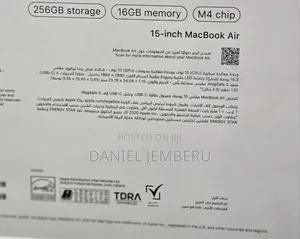 New Laptop Apple MacBook Air 16GB Apple M4 Max SSD 256GB