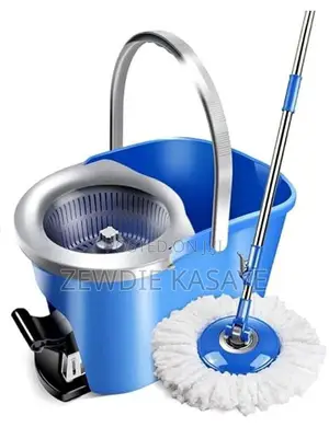 Magic Spin Mop 360° Microfiber Mop – መወልወያ