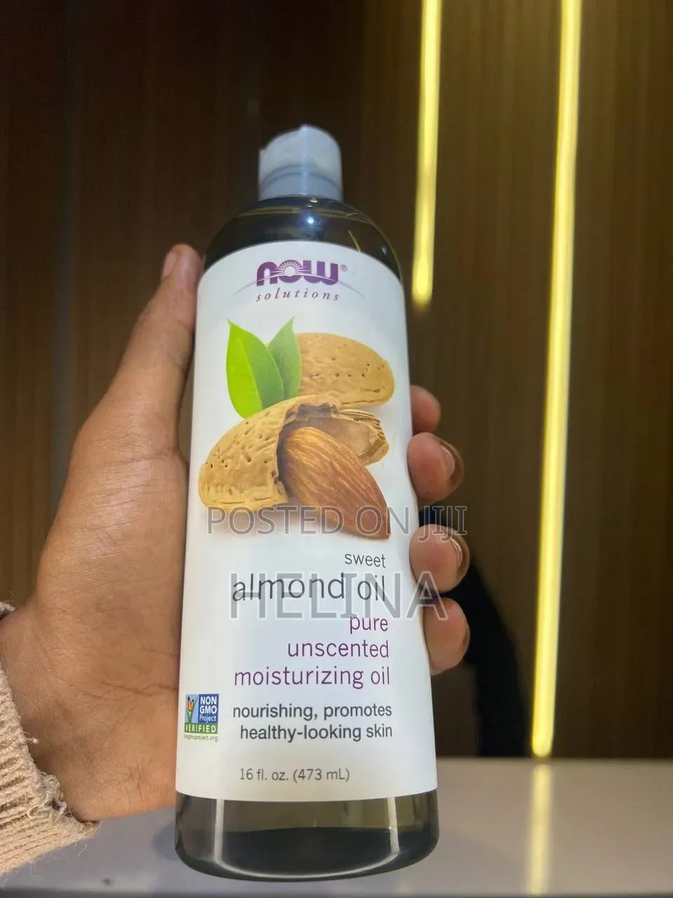 Now Sweet Almond Oil Pure Unscented Moisturizing Oil 473ml From Usa