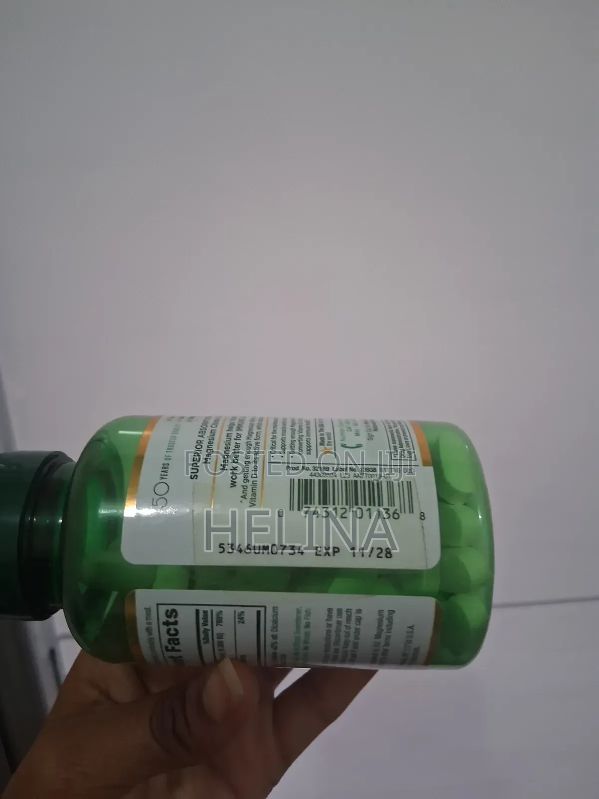 Magnesium Citrate + D3 for Whole Body Health 90 Tablets From Usa