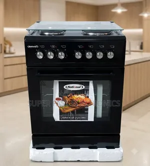 National Oven 60×60cm Freestanding Cooker With Oven – Black Edition