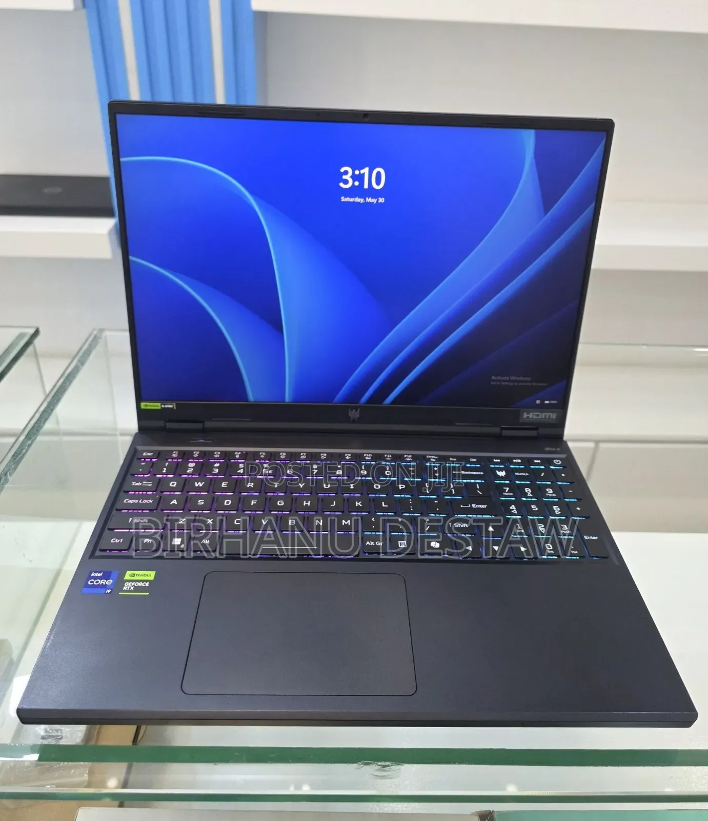 New Laptop Acer Predator 15 16GB Intel Core i9 SSD 1T