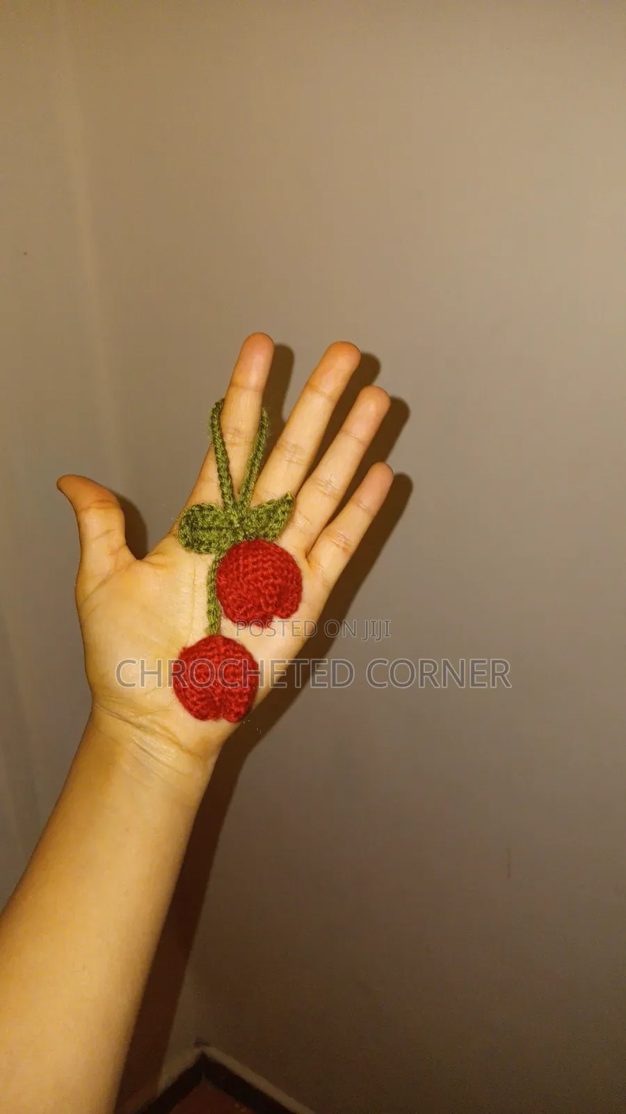 Cute Handmade Crochet Tulips Keychain