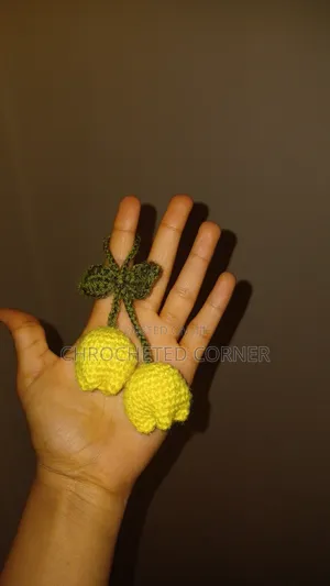 Cute Handmade Crochet Tulips Keychain