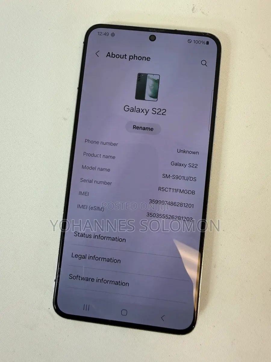 Samsung Galaxy S22 5G 128 GB Black