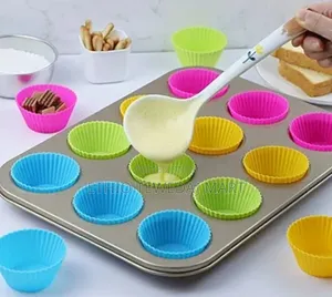 12pc Reusable Silicone Cupcake Molds