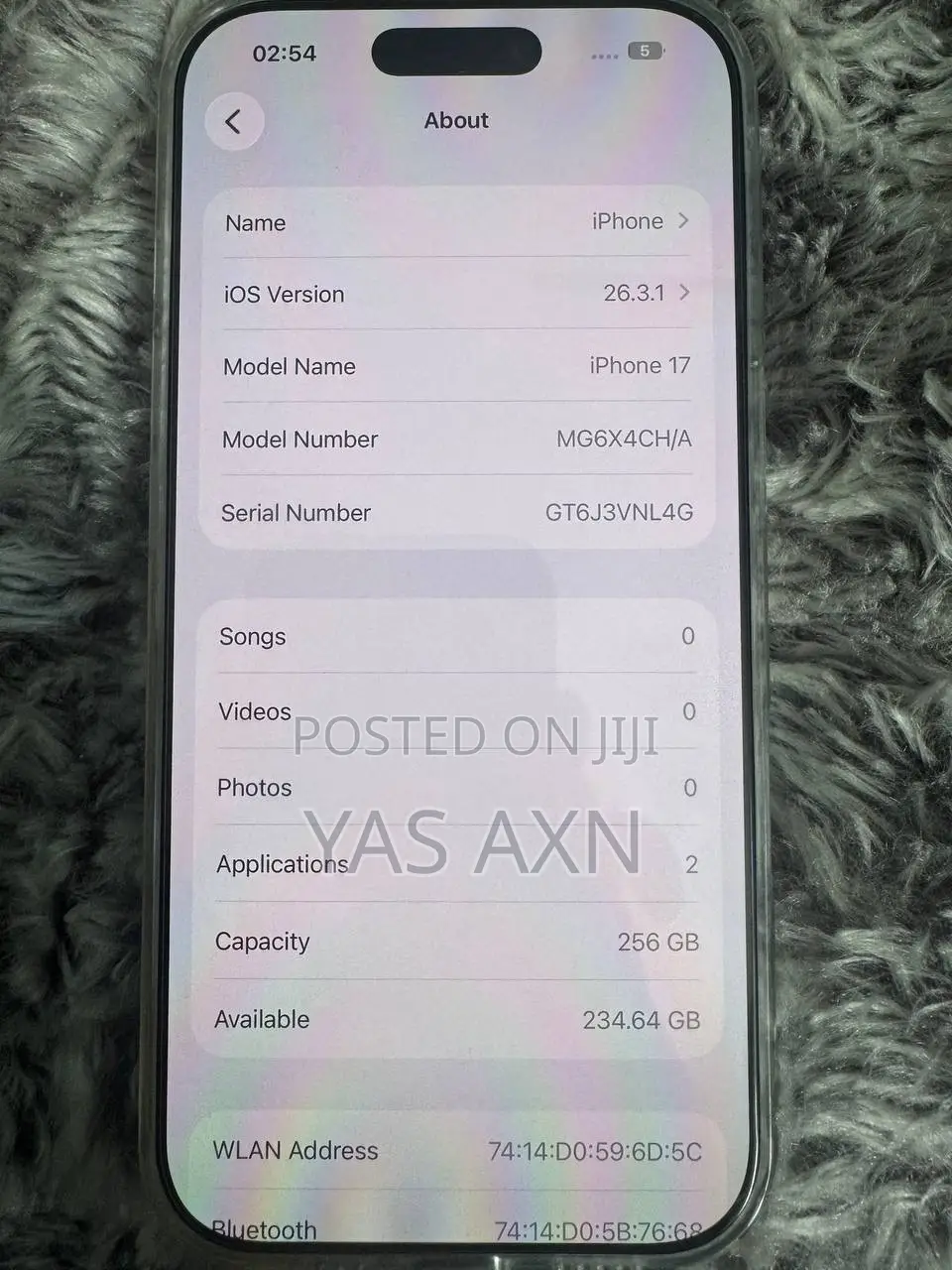 New Apple iPhone 17 256 GB White