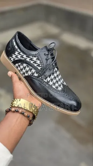 Brogue High Master Quality Lather Shoes for Man's