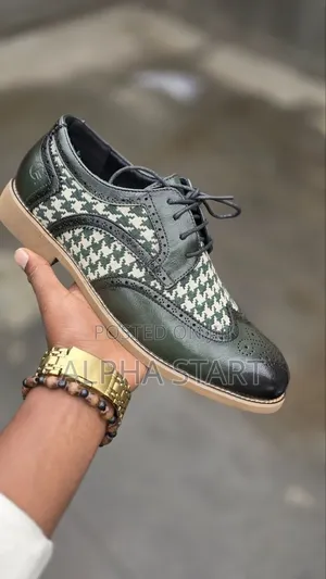 Brogue High Master Quality Lather Shoes for Man's