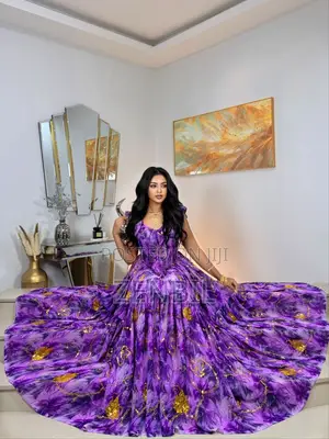 Floral Singer Chiffon Maxi Dress | Zenbil Chiffon Ethiopia
