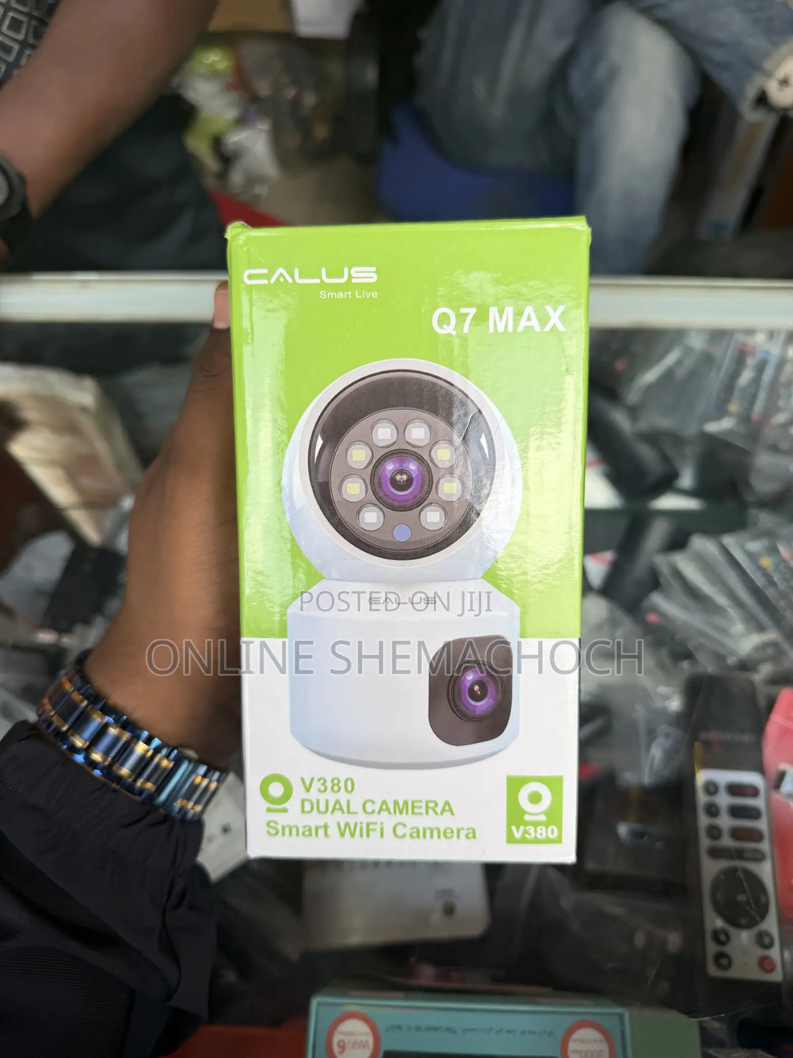 Calus Q7 Max Smart Wifi Camera ካለስ ባለ ሁለት ሌንስ ዋይፍይ ካሜራ